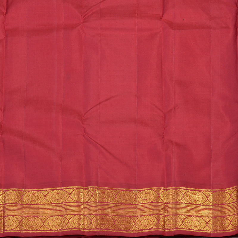 Hayagrivas Handloom Pure Kanjivaram Silk Saree in Gleaming Mango yellow KBE642G7-1