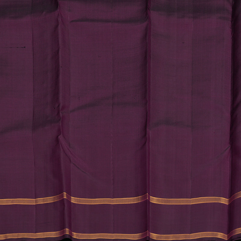 Hayagrivas Handloom Wine Purple Kanjivaram Silk Saree with Rettapet KBE644G2-1