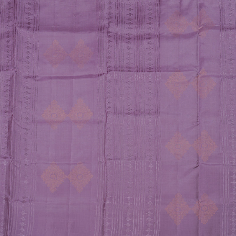 Hayagrivas Handloom Soft Silk Saree in Refreshing Dark lavender KBE64D2-1
