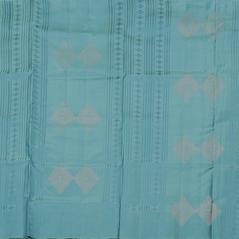 Hayagrivas Handloom Soft Silk Saree in Gorgeous Powder Blue KBE64D2-4