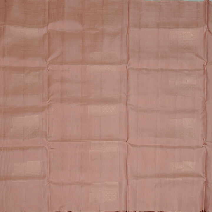 Hayagrivas Peach Pink Handloom Soft Silk Saree KBE64D3-1