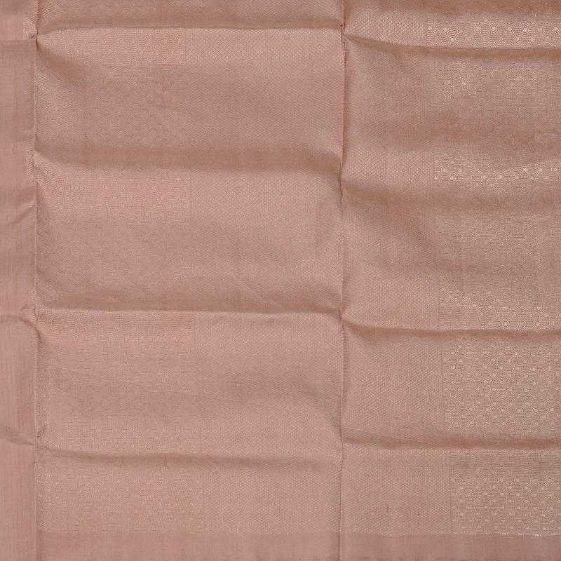 Hayagrivas Peach Pink Handloom Soft Silk Saree KBE64D3-1