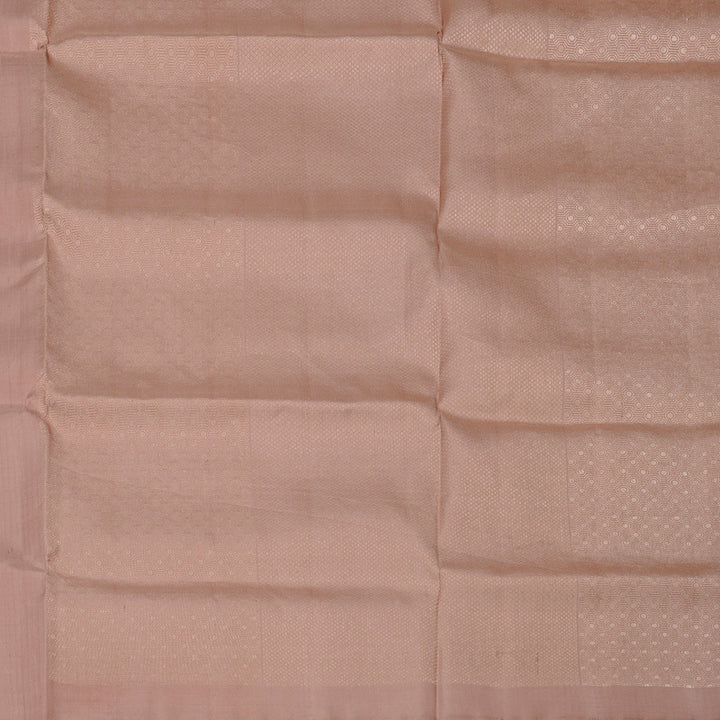 Hayagrivas Peach Pink Handloom Soft Silk Saree KBE64D3-1