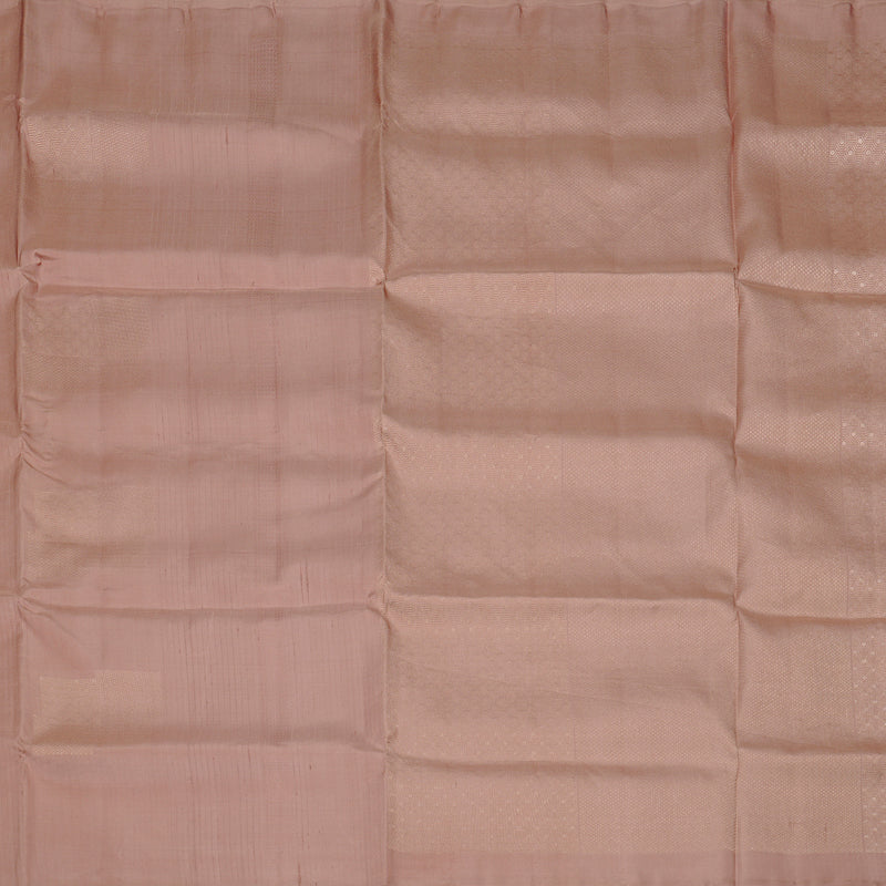 Hayagrivas Peach Pink Handloom Soft Silk Saree KBE64D3-1