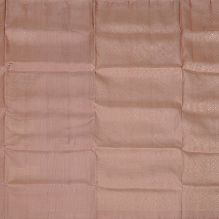 Hayagrivas Peach Pink Handloom Soft Silk Saree KBE64D3-1