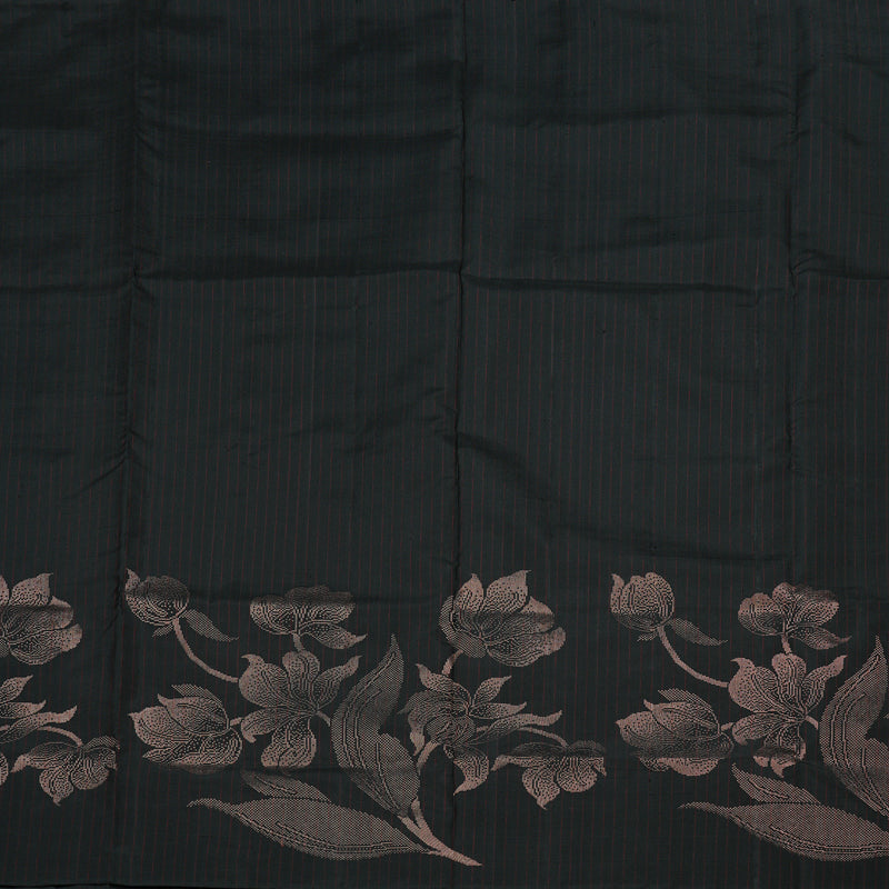Hayagrivas Handloom Soft Silk Saree in Regal Black KBE64D4-1