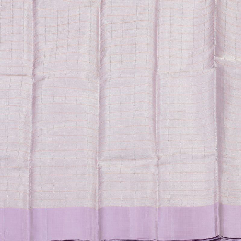 Hayagrivas Handloom Rose Pink Soft Silk Saree with Lilac Border KBE653G1-1