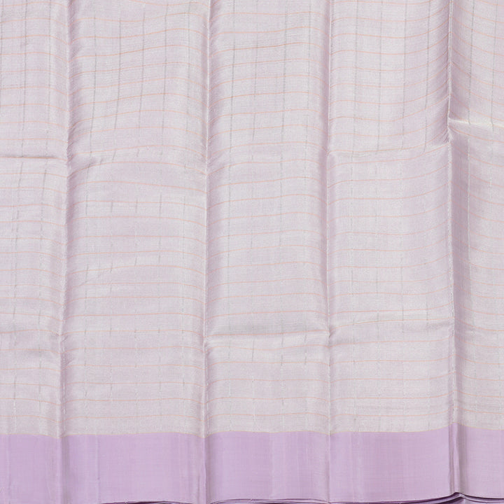 Hayagrivas Handloom Rose Pink Soft Silk Saree with Lilac Border KBE653G1-1
