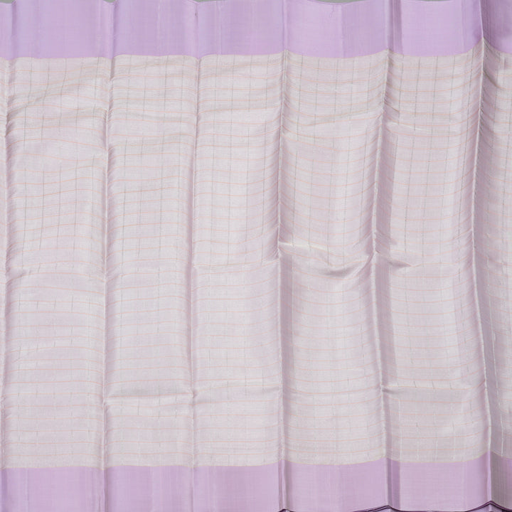 Hayagrivas Handloom Rose Pink Soft Silk Saree with Lilac Border KBE653G1-1
