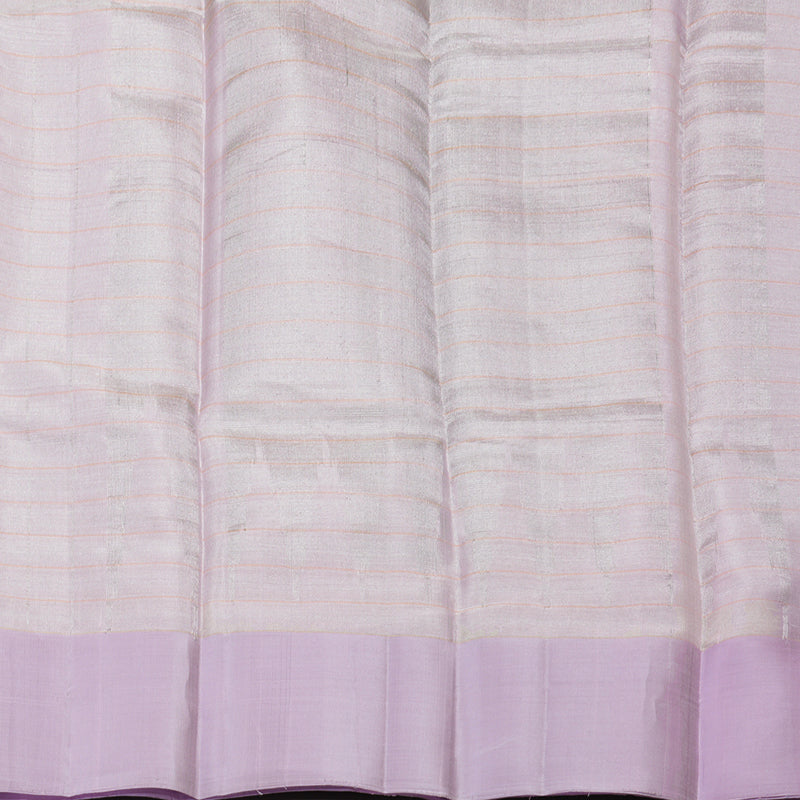 Hayagrivas Handloom Rose Pink Soft Silk Saree with Lilac Border KBE653G1-1