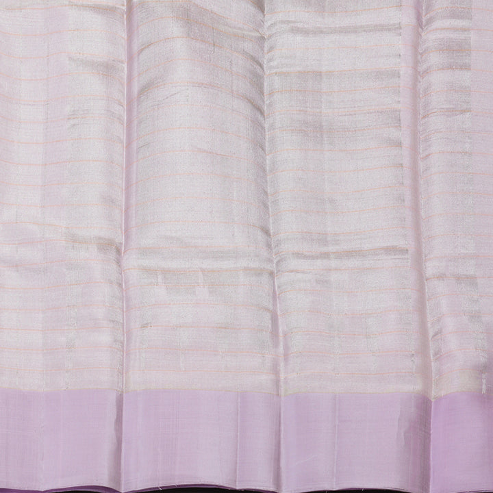 Hayagrivas Handloom Rose Pink Soft Silk Saree with Lilac Border KBE653G1-1