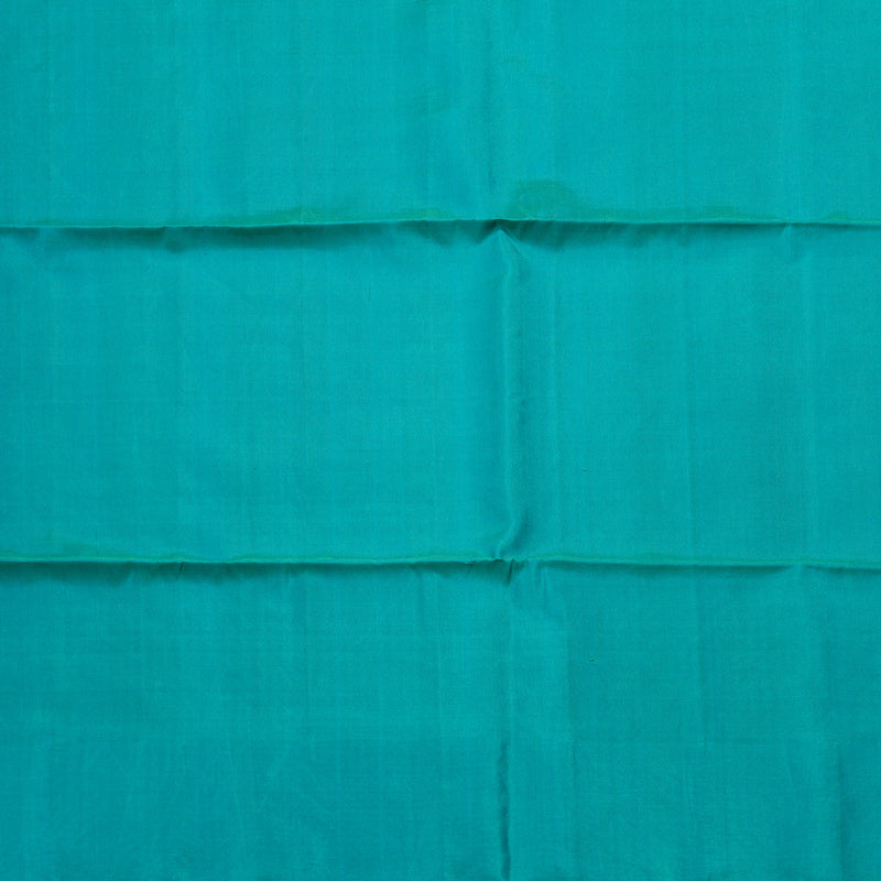 Hayagrivas Handloom Orangish Pink Soft Silk Saree with Turquoise Border KBE653G14-2