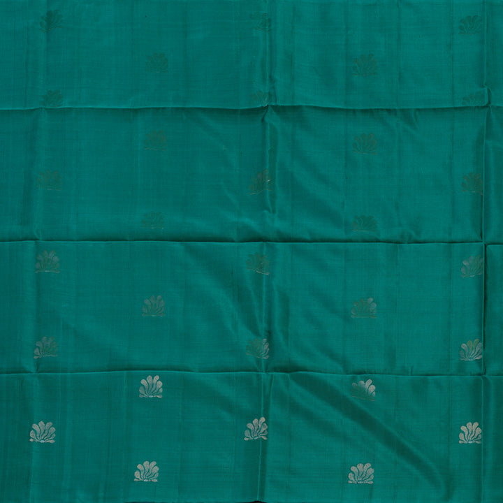 Hayagrivas Rama Green Pure Soft Silk Saree KBE654G12-2