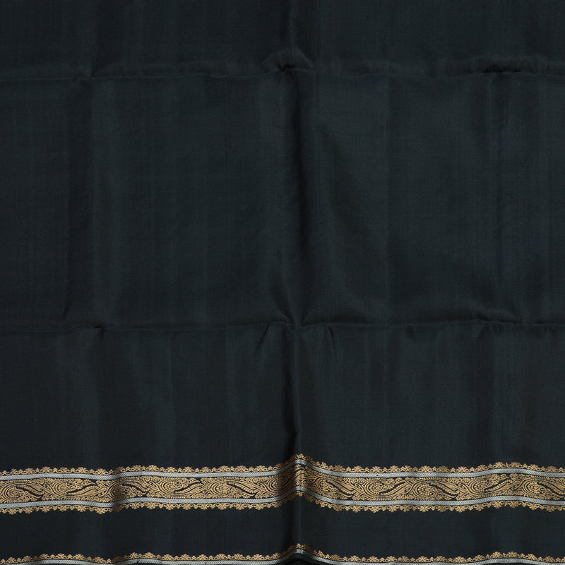 Hayagrivas Handloom Pure Soft Silk saree in Classic Black KBE654G21-1