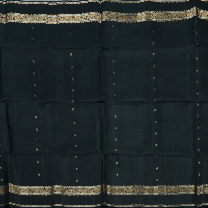 Hayagrivas Handloom Pure Soft Silk saree in Classic Black KBE654G21-1