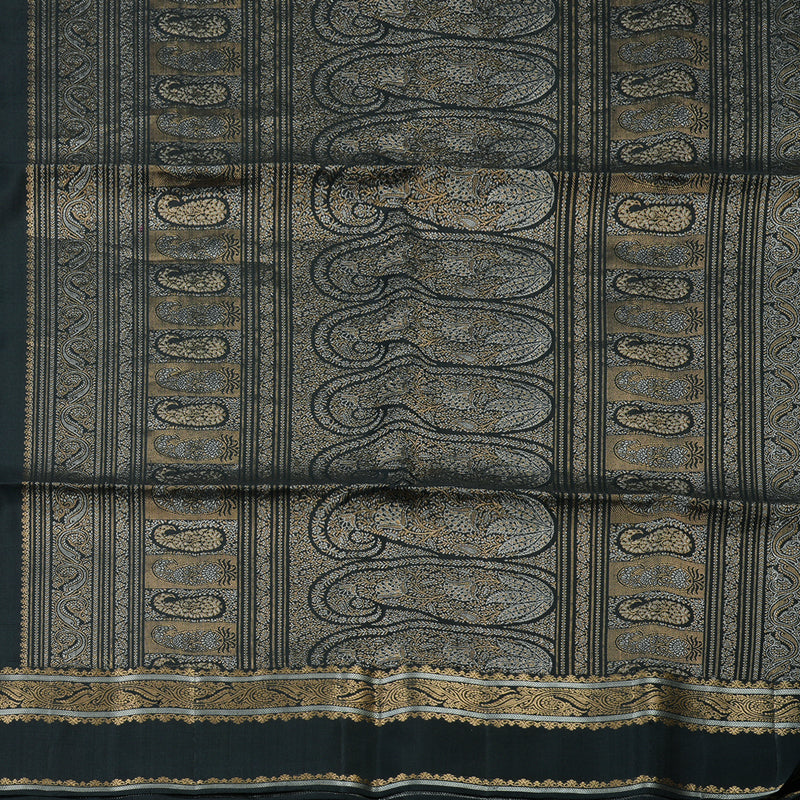 Hayagrivas Handloom Pure Soft Silk saree in Classic Black KBE654G21-1