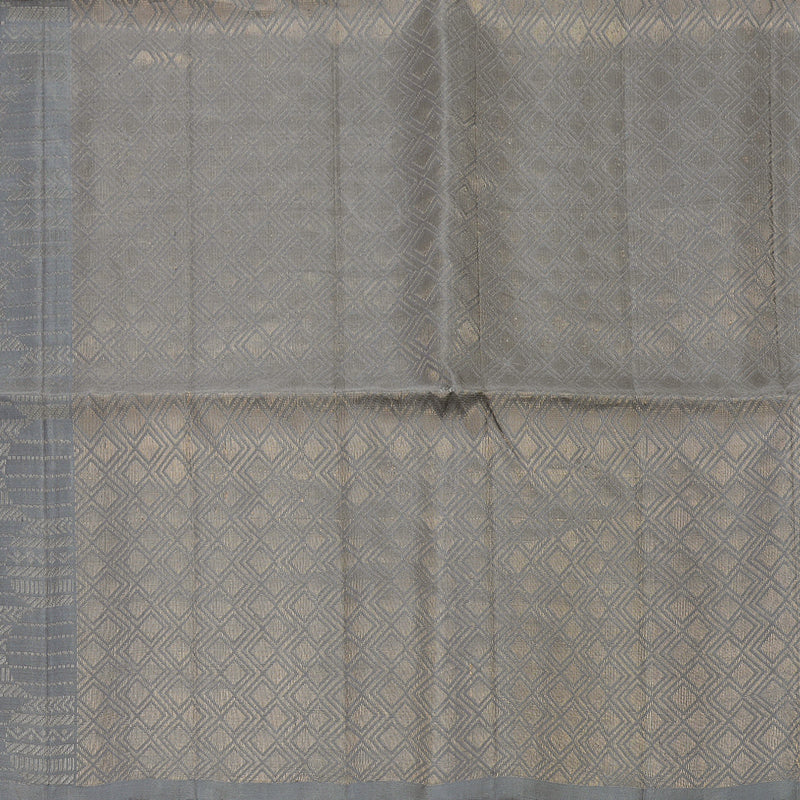 Hayagrivas Handloom Grey Soft Silk Saree KBE654G5-2