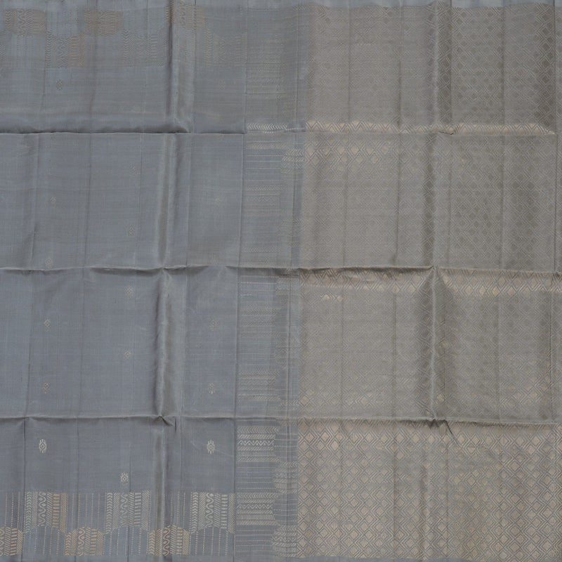 Hayagrivas Handloom Grey Soft Silk Saree KBE654G5-2