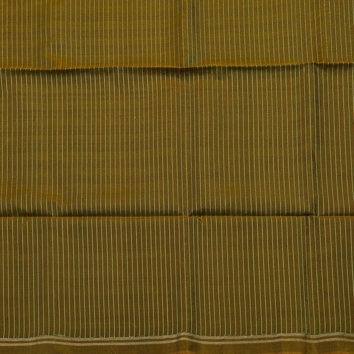 Hayagrivas Handloom Pure Soft Silk Saree in classic Black with Olive yellow KBE656G1-1