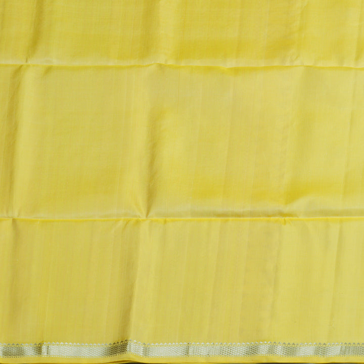 Hayagrivas Handloom Lemon Yellow Soft Silk Saree KBE656G4-2