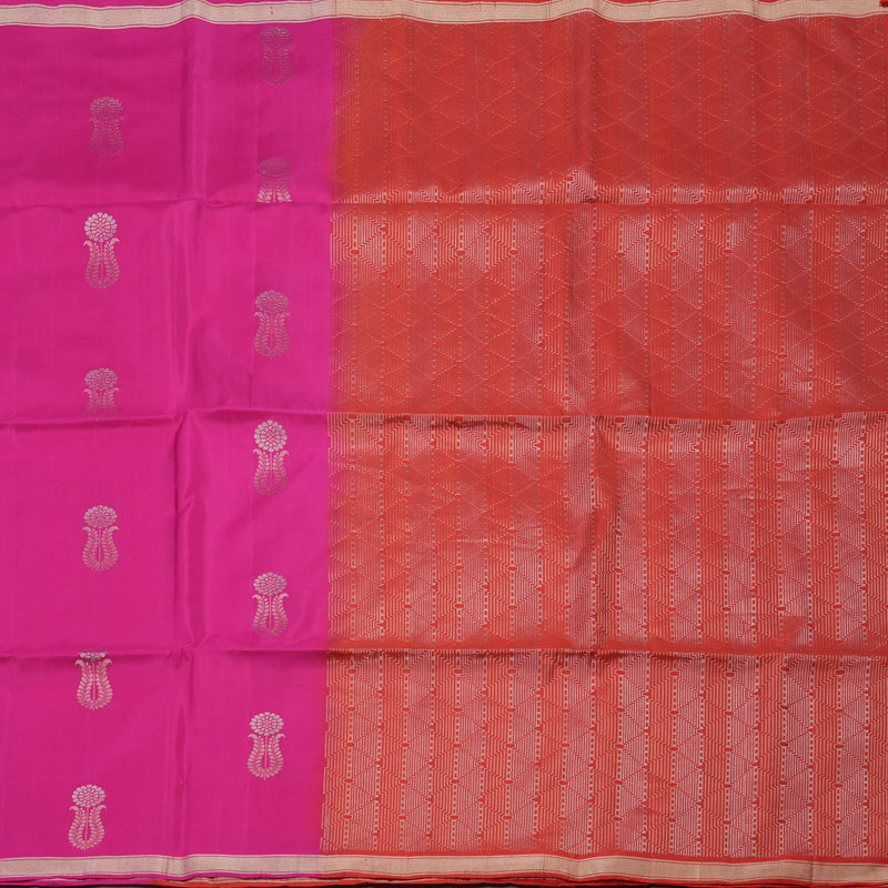 Hayagrivas Magenta Pure Soft Silk Saree KBE658G3-1