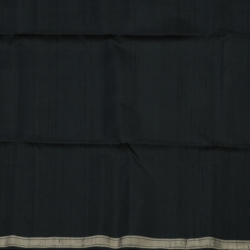 Hayagrivas Handloom Black Soft Silk Saree KBE659G5-1