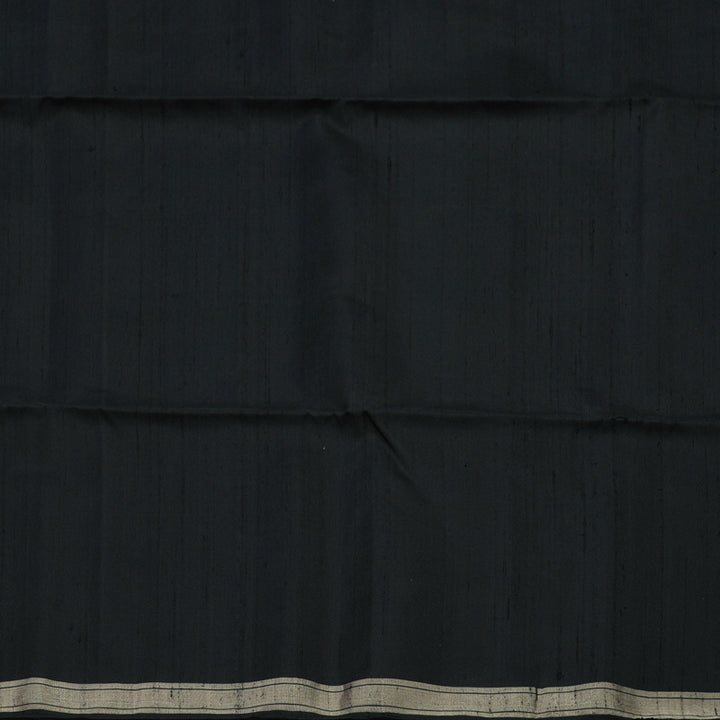Hayagrivas Handloom Black Soft Silk Saree KBE659G5-1