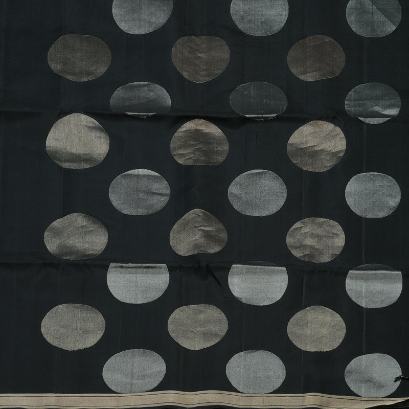 Hayagrivas Handloom Black Soft Silk Saree KBE659G5-1