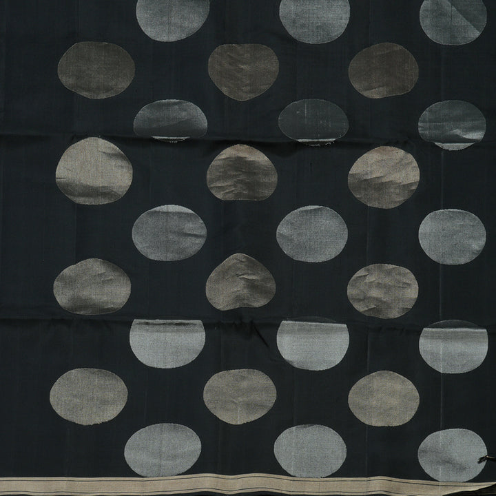 Hayagrivas Handloom Black Soft Silk Saree KBE659G5-1