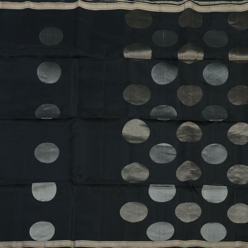 Hayagrivas Handloom Black Soft Silk Saree KBE659G5-1