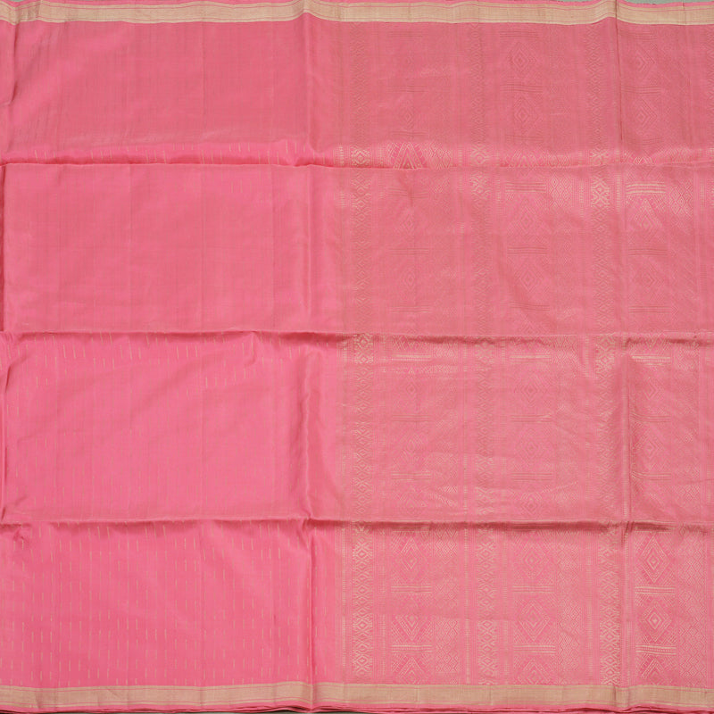 Hayagrivas Handloom Rose Pink Soft Silk Saree KBE659G7-1