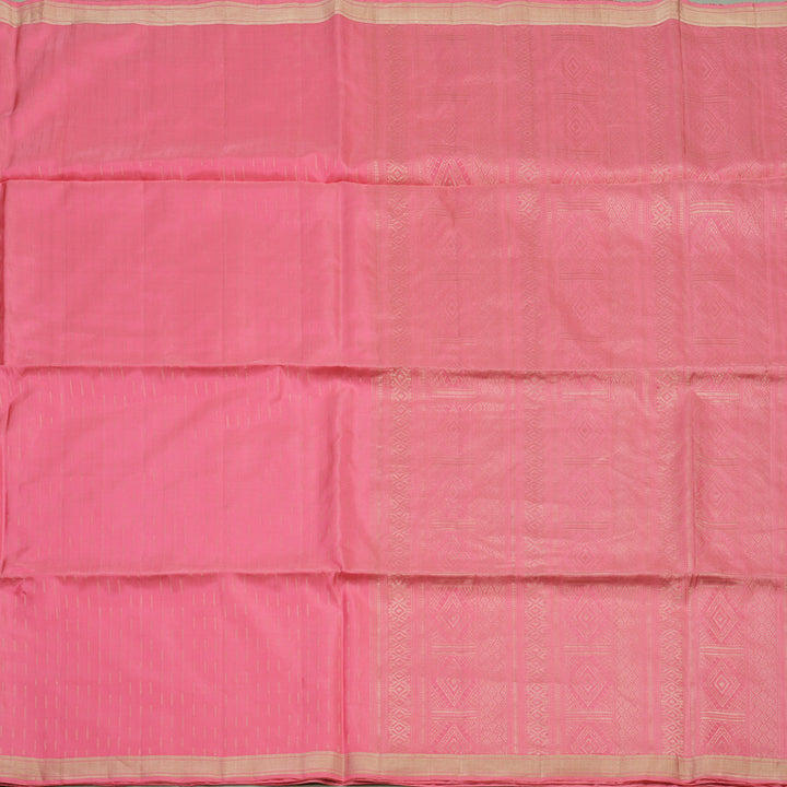 Hayagrivas Handloom Rose Pink Soft Silk Saree KBE659G7-1