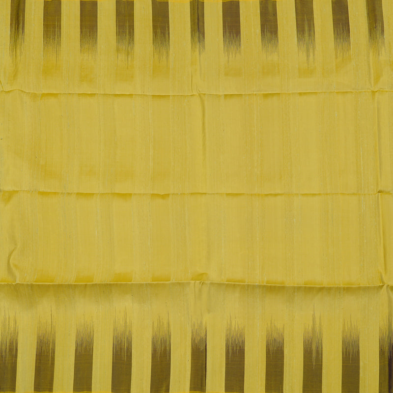 Hayagrivas Mustard Yellow Handloom Soft Silk Saree with Dual Tone (Blue With Yellow) Border KBE65D1-1