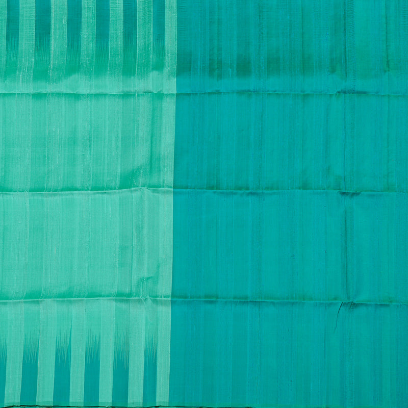 Hayagrivas Light Sea Blue Handloom Soft Silk Saree with Sea Blue Border KBE65D1-13