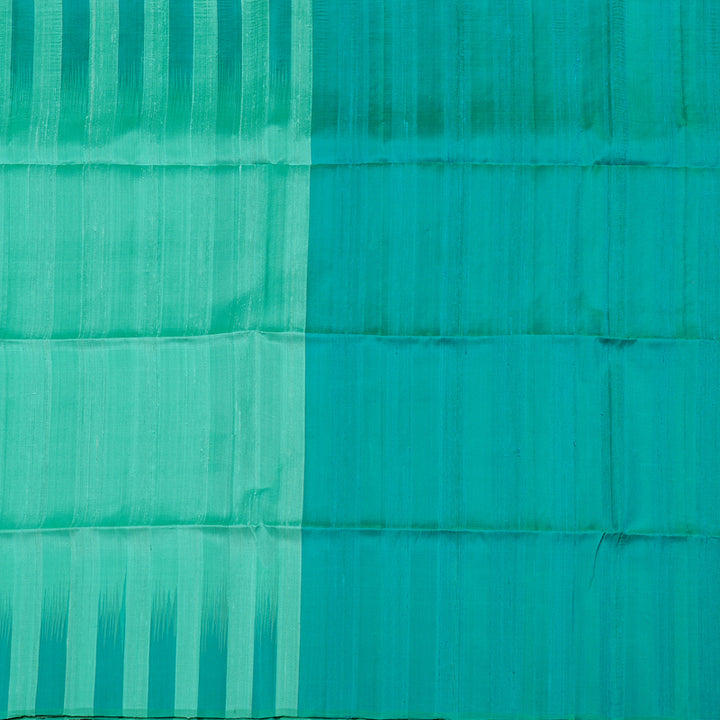Hayagrivas Light Sea Blue Handloom Soft Silk Saree with Sea Blue Border KBE65D1-13