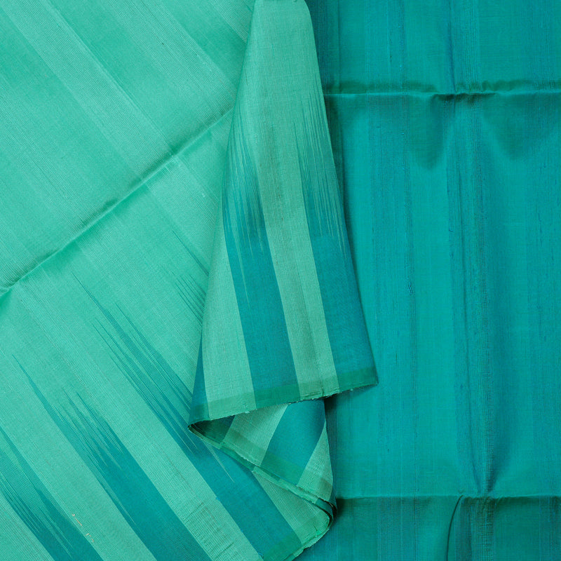 Hayagrivas Light Sea Blue Handloom Soft Silk Saree with Sea Blue Border KBE65D1-13