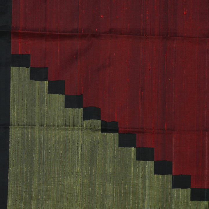 Hayagrivas Handloom Black Pure Soft Silk Saree KBE660G6-1