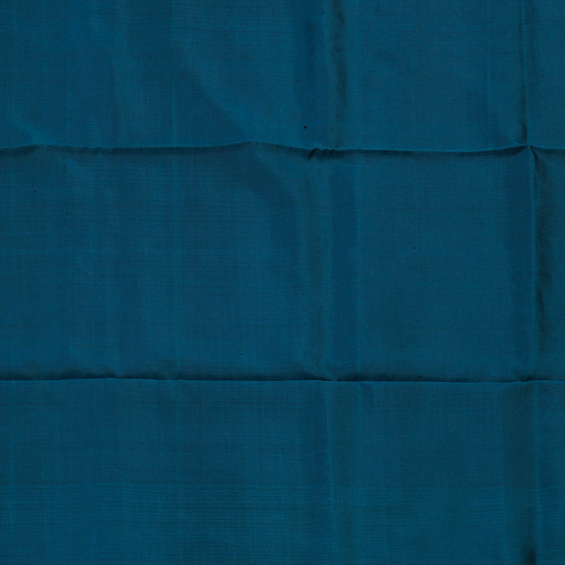Hayagrivas Handloom Red Pure Ikkat Soft Silk Saree with Deep Teal Border KBE662G13-1