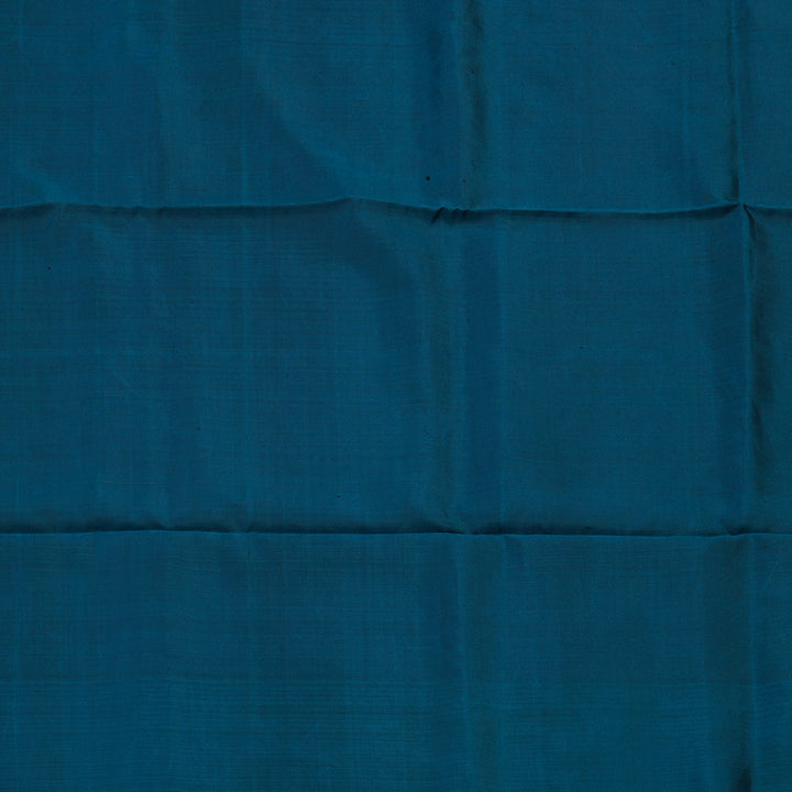 Hayagrivas Handloom Red Pure Ikkat Soft Silk Saree with Deep Teal Border KBE662G13-1