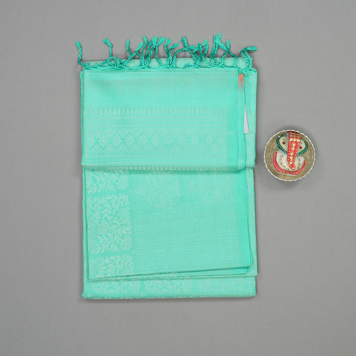 Hayagrivas Handloom Pastel Green Pure Soft Silk Saree KBE662G6-15