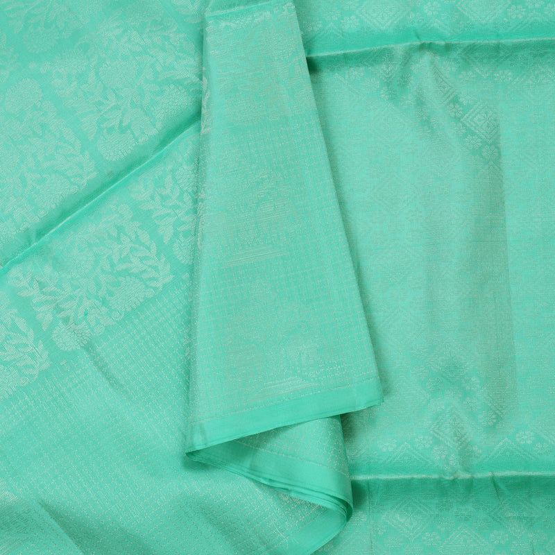 Hayagrivas Handloom Pastel Green Pure Soft Silk Saree KBE662G6-15