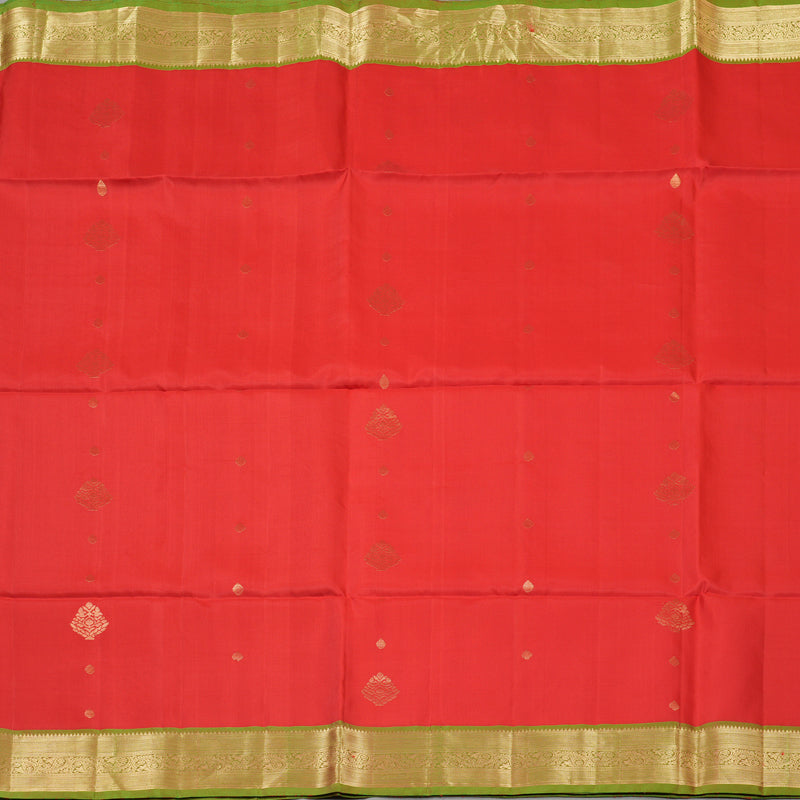 Hayagrivas Red Pure Soft Silk Saree KBE662G7-5
