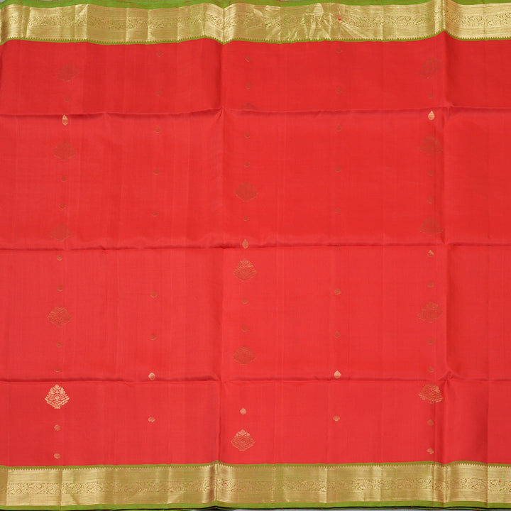 Hayagrivas Red Pure Soft Silk Saree KBE662G7-5
