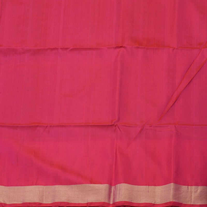 Hayagrivas Handloom Dark Chocolate Brown Pure Ikkat Soft Silk Saree with Pink Border KBE663G2-17