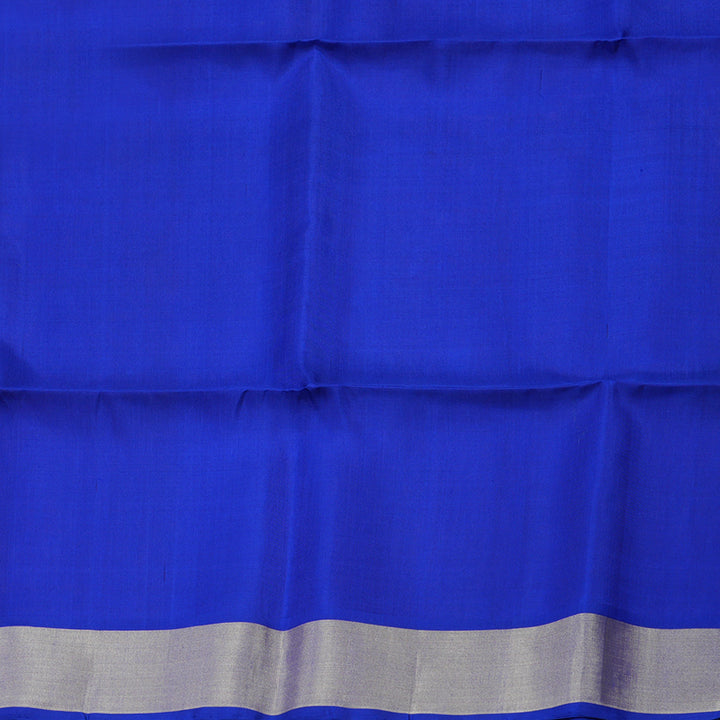 Hayagrivas Handloom Deep Orange Soft Silk Saree with Purplish-Blue Border KBE663G2-18
