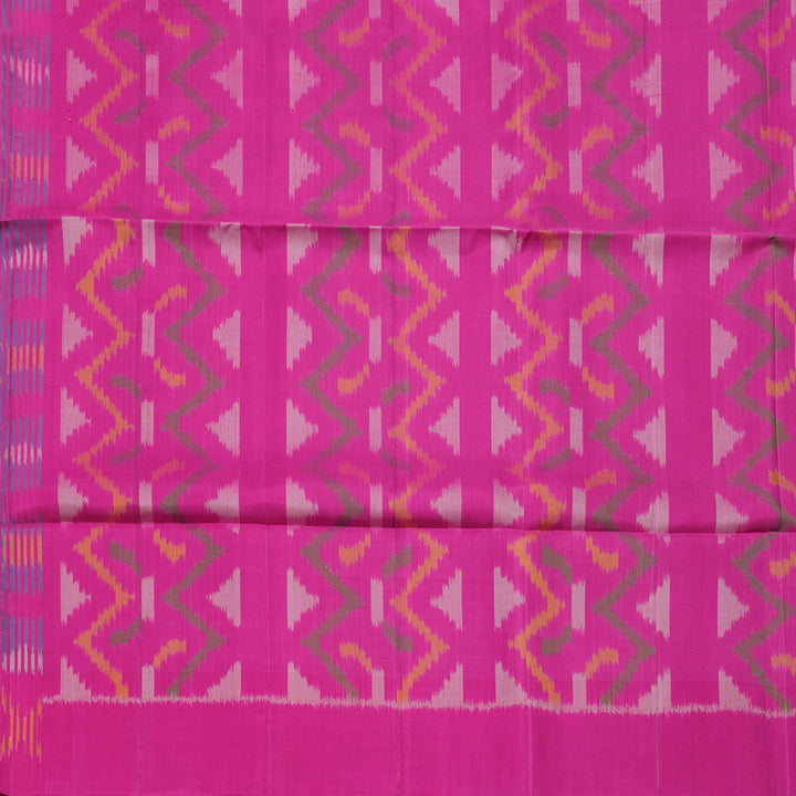 Hayagrivas Handloom Sea Green Soft Silk Saree with Magenta Border KBE663G3-8