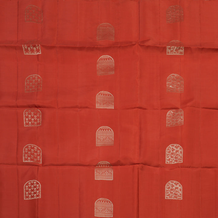 Hayagrivas Handloom Red Soft Silk Saree KBE664G3-18