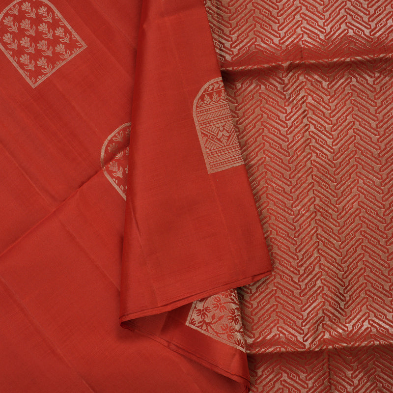 Hayagrivas Handloom Red Soft Silk Saree KBE664G3-18