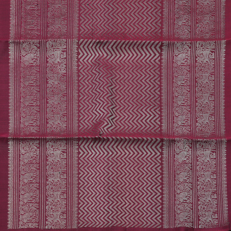 Hayagrivas Handloom Pure Soft Silk Saree in Regal Wine Maroon KBE664G2-18