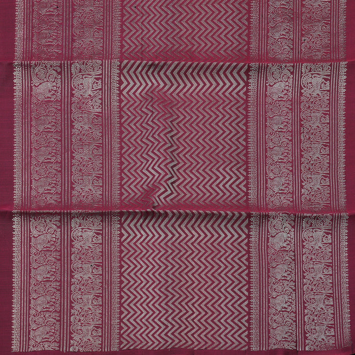 Hayagrivas Handloom Pure Soft Silk Saree in Regal Wine Maroon KBE664G2-18